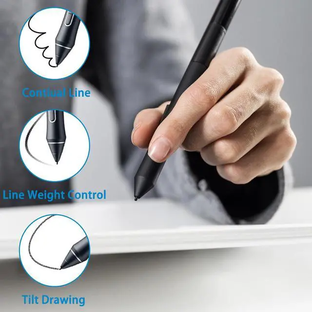 Alt view image 6 of 7 - Standard Pen Nibs for WACOM,12pcs Black Replacement Refill Pen Tips for Wacom Intuos Pro,Wacom IMobileStudio Pro,Wacom Cintiq Pro,Wacom Citiq16(with Removal Ring)