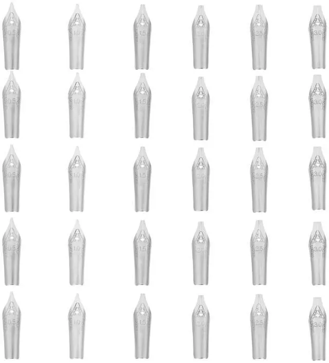 Main image of 30pcs Fountain Pen Spare Nibs Replacement Calligraphy Pen Nibs Cartoon Set for Calligraphy Manga Writing Painting
