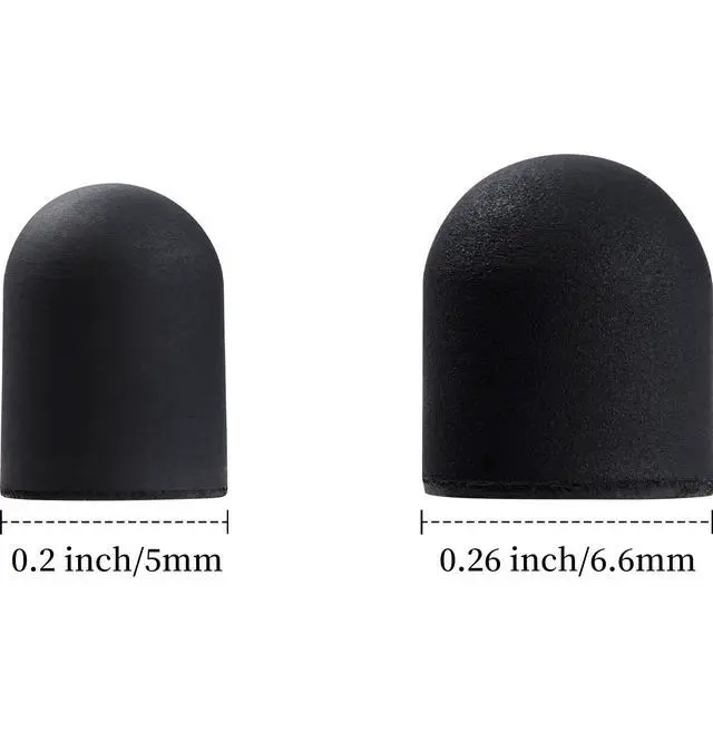 Alt view image 2 of 6 - 40Pcs Rubber Tips for Stylus Pens, 2 Sizes Universal Stylus Replacement Tips (0.26inch/0.2inch), High Sensitivity and Precision, No Scratch