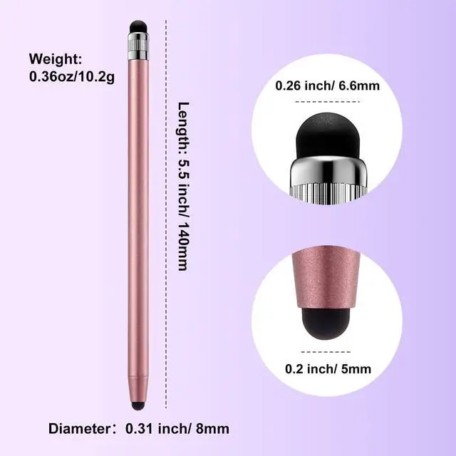 Alt view image 3 of 6 - 40Pcs Rubber Tips for Stylus Pens, 2 Sizes Universal Stylus Replacement Tips (0.26inch/0.2inch), High Sensitivity and Precision, No Scratch