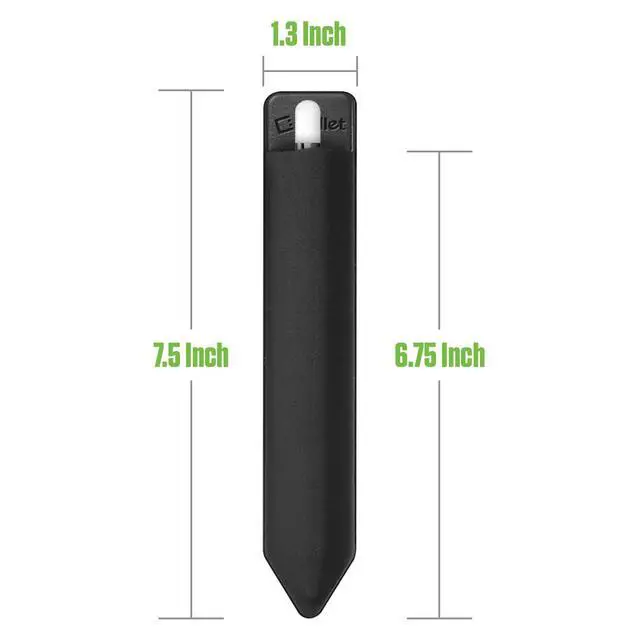 Alt view image 7 of 7 - 2 Pack Stylus Pen Holder for iPad - Elastic Sleeve with Premium Adhesive, Compatible with Apple iPad Pro, Air, Mini, iPad & Tablets - Black