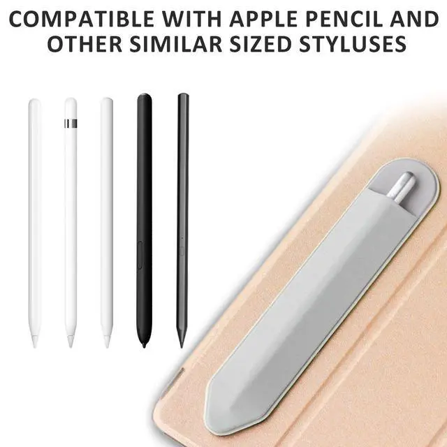 Alt view image 7 of 7 - 4 PCS Universal Self - Adhesive Elastic Stylus Holder Compatible with Apple Pencil 1st & 2nd Gen,Tablet Pen Cover in Black,Pink,Gray & Blue for iPad and Stylus Accessories
