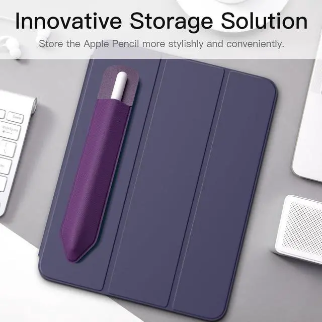 Alt view image 3 of 7 - Adhesive Pencil Case Holder Sticker for Apple Pencil, Deep Purple