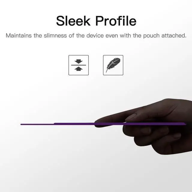 Alt view image 6 of 7 - Adhesive Pencil Case Holder Sticker for Apple Pencil, Deep Purple