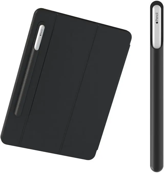 Main image of Tablet Stylus Holder, Self & Reusable Adhesive, Stylus Sleeve,Tip Protection, Anti-Bend Support, Eco Silicone, Snug Fit, Compatible with All Generations of Apple Pencil, Galaxy & Windows Stylus