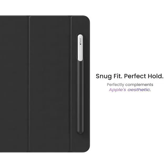 Alt view image 3 of 7 - Tablet Stylus Holder, Self & Reusable Adhesive, Stylus Sleeve,Tip Protection, Anti-Bend Support, Eco Silicone, Snug Fit, Compatible with All Generations of Apple Pencil, Galaxy & Windows Stylus