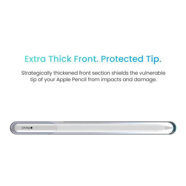 Alt view image 5 of 7 - Tablet Stylus Holder, Self & Reusable Adhesive, Stylus Sleeve,Tip Protection, Anti-Bend Support, Eco Silicone, Snug Fit, Compatible with All Generations of Apple Pencil, Galaxy & Windows Stylus