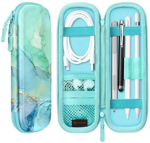 Main image of PU Leather Carrying Case for Apple Pencil Pro, USB-C/1st/2nd Gen