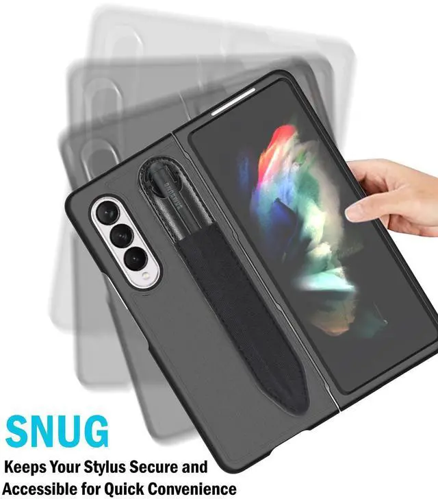 Alt view image 4 of 7 - Universal Stylus Holder for Phone Case, Adhesive Sleeve Slot for S Pen Fold