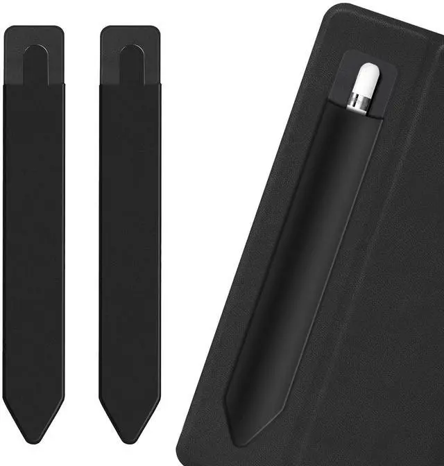 Main image of 2 Pack Pencil Holder for Apple Pencil 1st 2nd Gen (Black, Black)