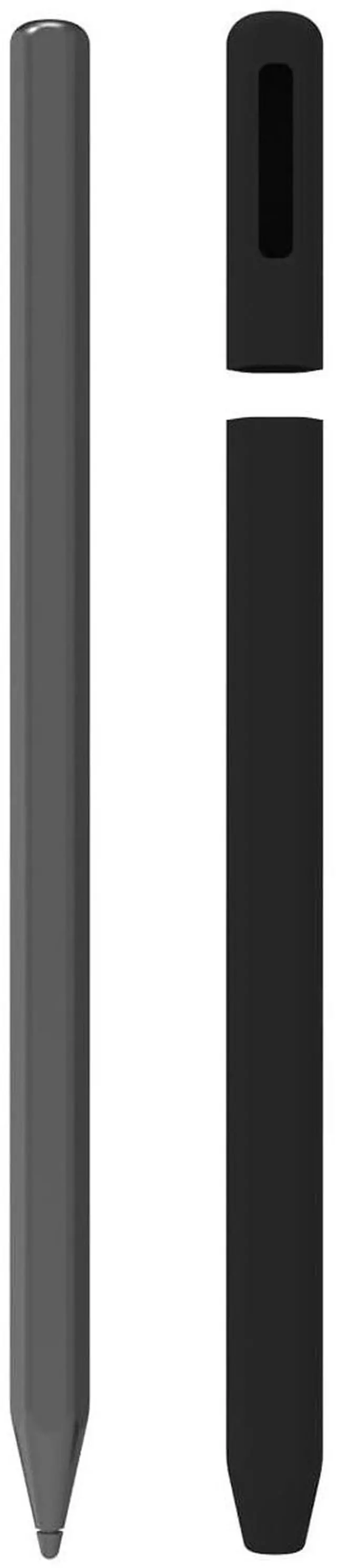 Main image of Silicone Pencil Case Compatible with Samsung Galaxy Tab S11, S11 Ultra, Protective Sleeve with Non-Slip Grip, Hard Case Cover (Black)