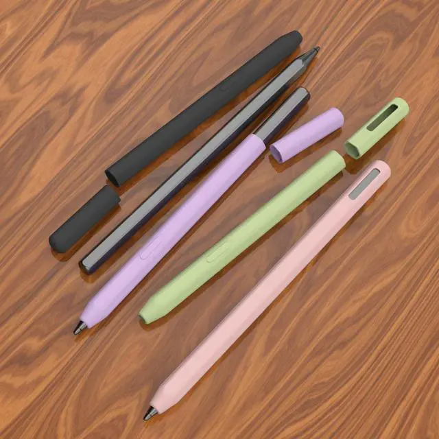 Alt view image 7 of 7 - Silicone Pencil Case Compatible with Samsung Galaxy Tab S11, S11 Ultra, Protective Sleeve with Non-Slip Grip, Hard Case Cover (Black)