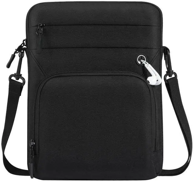 Main image of 9-11 Inch Tablet Sleeve Bag with Shoulder Strap, Black