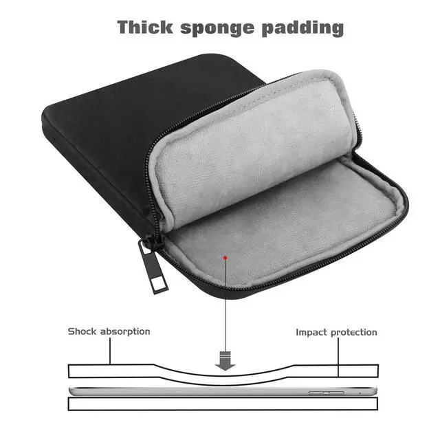 Alt view image 4 of 7 - 7-8 Inch Tablet Sleeve Bag, Polyester Pouch Cover Case Slim Design