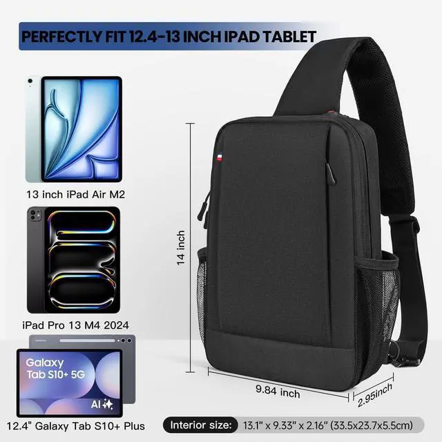 Alt view image 2 of 7 - Tablet Sleeve Shoulder Bag for 2026 13 inch iPad Air M4 M3 M2/ iPad Pro 13 M4 M5, 2026 MacBook Neo A18 Pro A3404, iPad Pro 12.9 Carrying Travel Case Bag, Fit Magic Keyboard