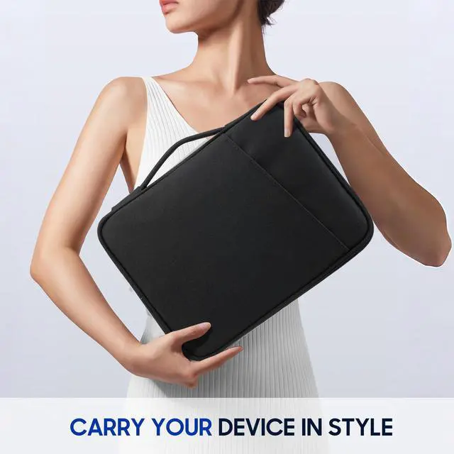 Alt view image 3 of 7 - 9-11" Tablet Sleeve for iPad A16 & Galaxy Tab, Black