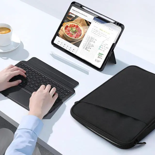 Alt view image 7 of 7 - 9-11" Tablet Sleeve for iPad A16 & Galaxy Tab, Black