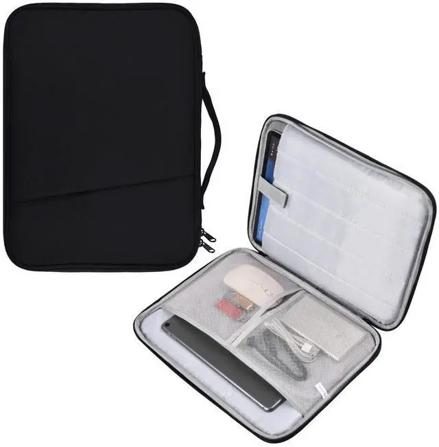 Main image of 12-12.9 Inch Tablet Sleeve Bag for 12.4" Samsung Galaxy Tab S10+ S9+ Plus/S8+/S7+ Plus/S7 FE,13" iPad Air M4 M3 M2/iPad Pro M5 M4/Pro 12.9"/Microsoft Surface Go 2 12.4"/Pro 11 10 Carrying Case-Black