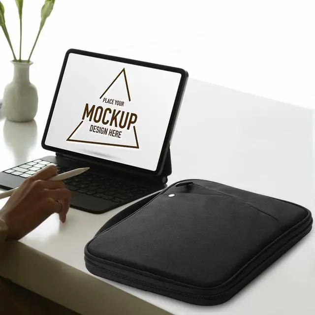 Alt view image 7 of 7 - 13 Inch Tablet Sleeve Carrying Case Padded Protective Bag with Handle