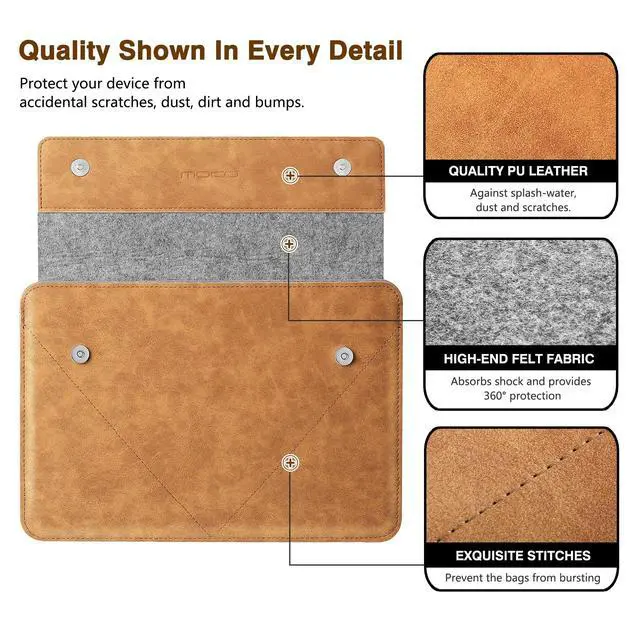 Alt view image 3 of 7 - 9-11 Inch Tablet Sleeve Bag with Slim Design