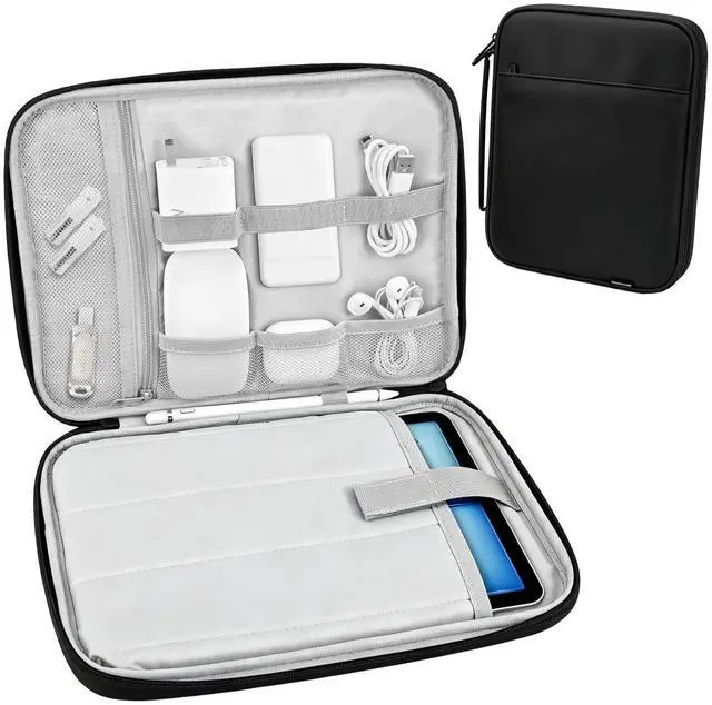 Main image of 9-11 Inch Tablet Sleeve Padded Carrying Case with Handle, Black