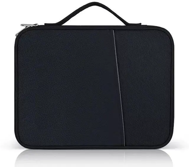 Main image of iPad Pro 12.9 Carrying Bag, Tablet Sleeve 12.9 Magic/Smart Keyboard Accessory Bag for Pad Pro 12.9 M2/M1/2018-2020, Surface Pro 9/8/X/7/6, 12.4" Galaxy Tab S8/S7+ Waterproof Carrying Case (Black)