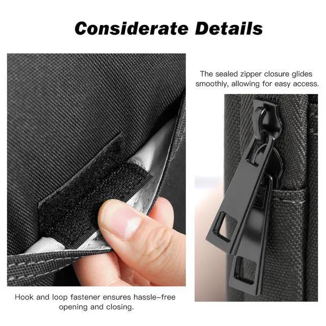 Alt view image 5 of 7 - 8-9 Inch Tablet Sleeve Padded Carrying Case, Black