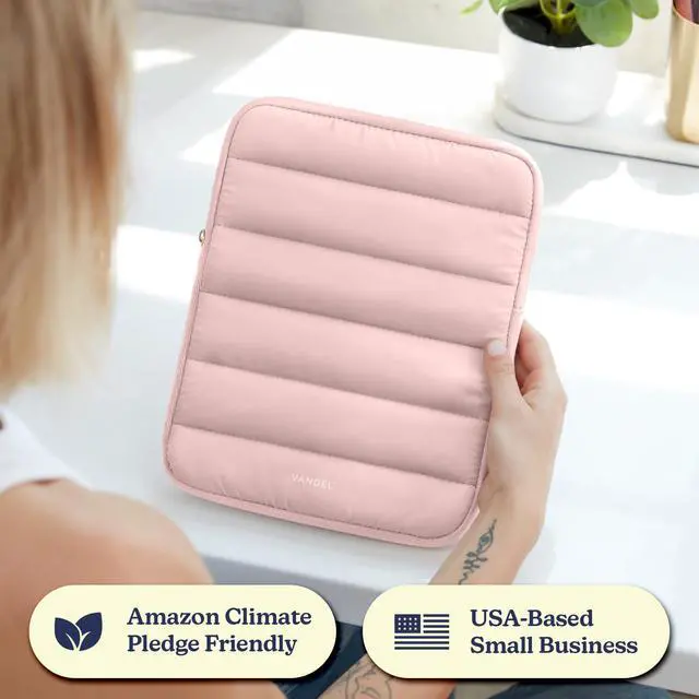 Alt view image 4 of 7 - The Original Puffy iPad Sleeve 9-11 Inch Tablet Sleeve, Pink i Pad Case for Women and Men, Cute iPad Air Pouch, 9 10 Inch, 11 Inch Bag