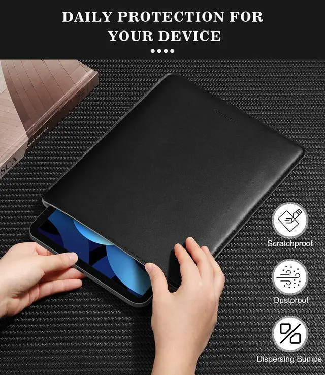 Alt view image 5 of 7 - 9-11 Inch Tablet Sleeve, PU Leather Briefcase Slim Stylish Case