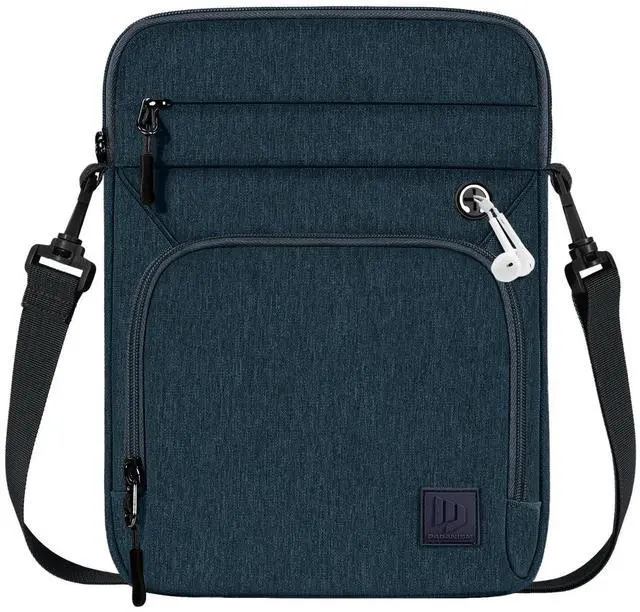 Main image of 9-11 Inch Tablet Sleeve Bag with Shoulder Strap, Indigo