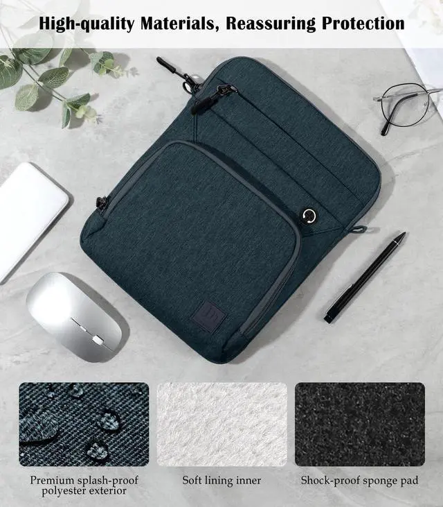 Alt view image 5 of 7 - 9-11 Inch Tablet Sleeve Bag with Shoulder Strap, Indigo