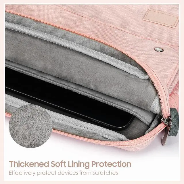 Alt view image 4 of 7 - 9-11" Tablet Sleeve with Strap for iPad A16 Tab, Pink