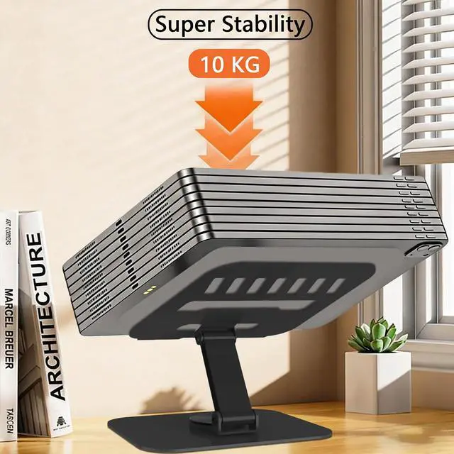 Alt view image 4 of 7 - Large Metal Tablet Stand 360° Rotation for 4-16 Tablet, Black