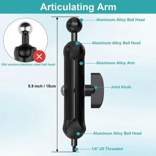 Alt view image 7 of 7 - Under Cabinet Tablet Mount, Kitchen Tablet Holder iPad Mount for Desk/Table/Board/Chair,Compatible with 4.7~12.9" iPad/Nexus/LG G Pads/e-Reader/Switch/iPhone,360° Adjustable Aluminum Alloy Arm Stand