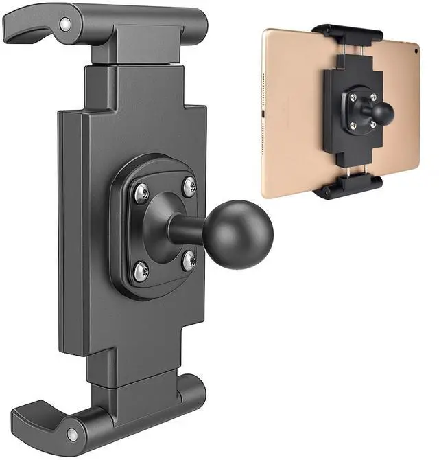 Main image of 1" Ball Tablet Holder Screw-Mounted Tablet Mount Compatible with RAM B Size System, Adjustable iPad Holder for 7-12.9" Tablets, Car Truck Boat Dashboard