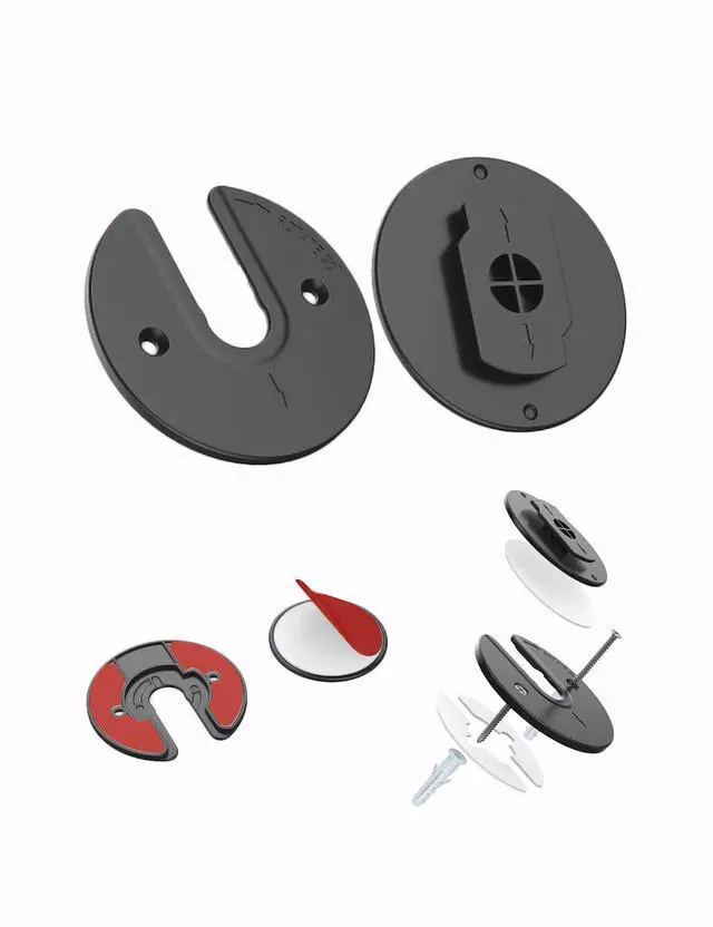 Alt view image 3 of 7 - Universal Tablet Wall Mount, (2Pack) (Black)