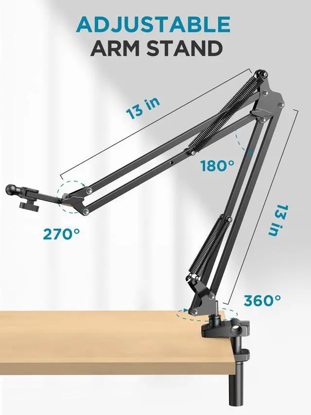 Alt view image 5 of 5 - Tablet Holder for Bed, Overhead Tablet Stand Phone Holder Tablet Mount for Desk 2 Clamps with Swivel Ball Head for iPad Kindle Switch Graphics Tablets 4-13" Devices