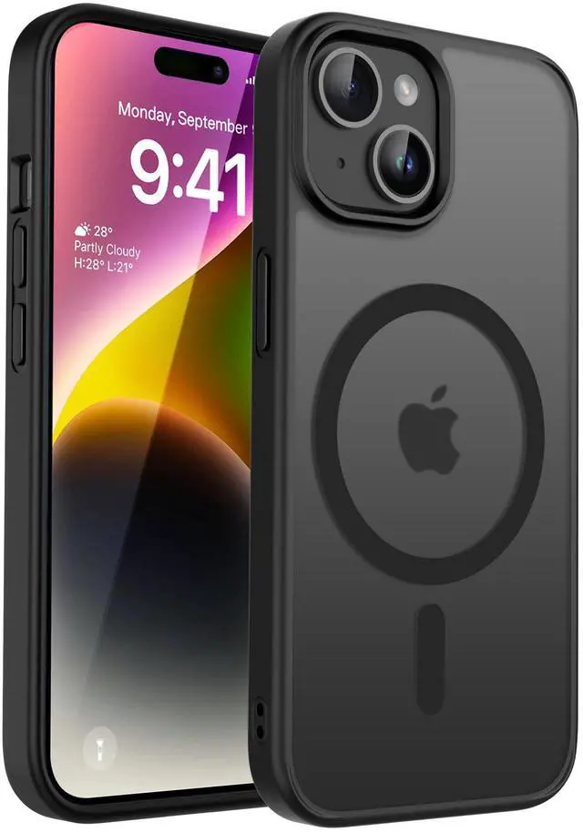 Main image of Magnetic Case for iPhone 13 & iPhone 14 6.1 inch, Matte Black