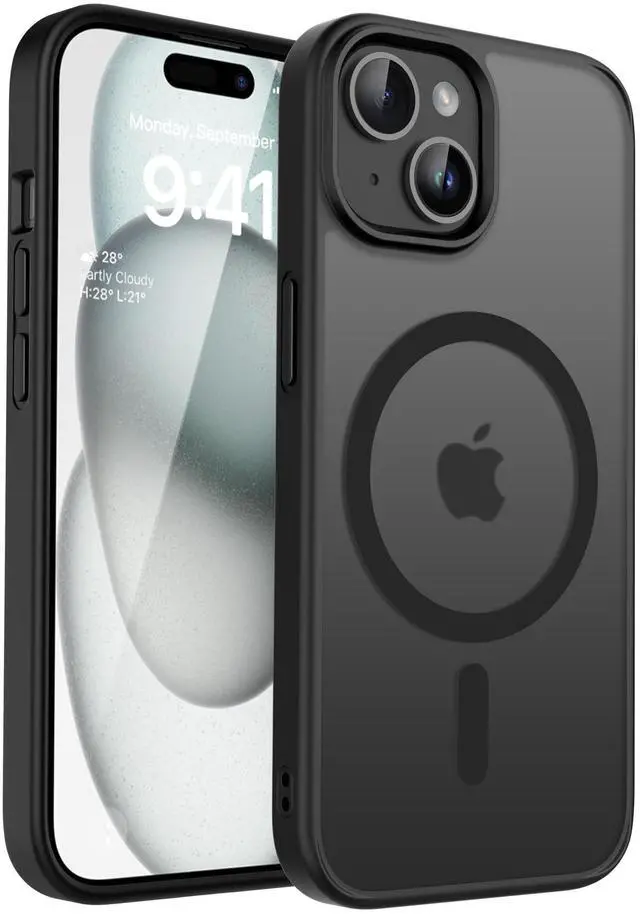 Main image of Magnetic Case for iPhone 15 6.1 inch, Matte Black