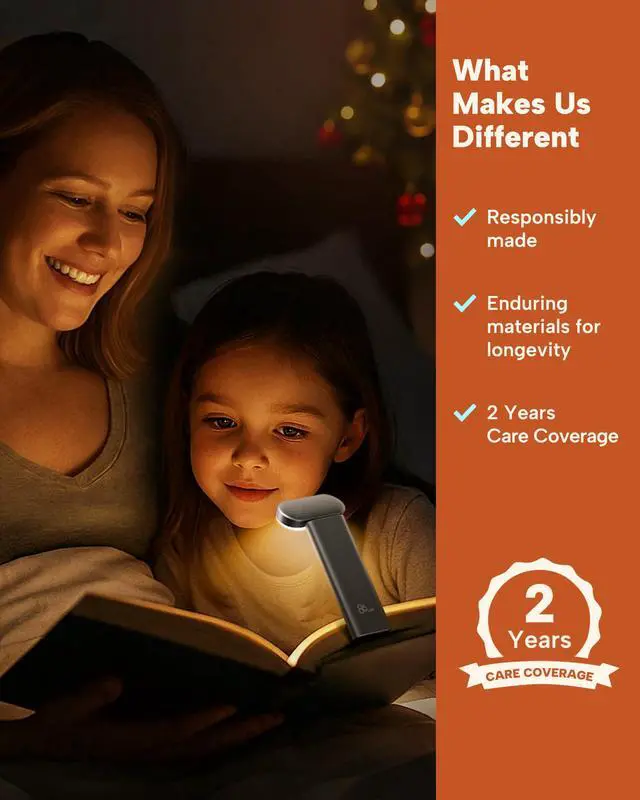 Alt view image 7 of 7 - Book Light, Rechargeable Reading Light for Book in Bed