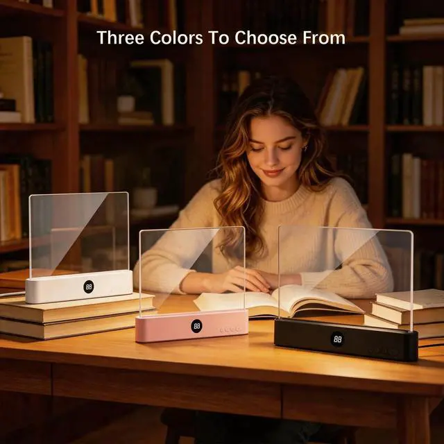 Alt view image 6 of 7 - LED Book Light & Night Light 2 in 1, Flat Reading Light, White