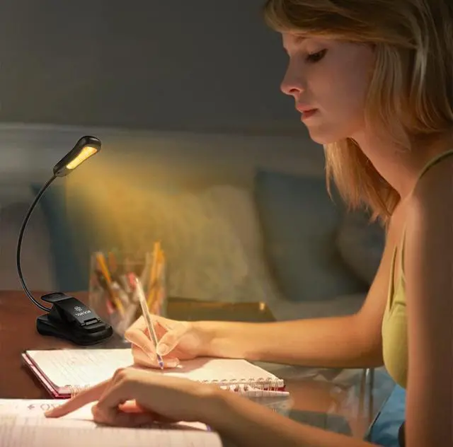 Alt view image 2 of 7 - 3000K Warm LED Rechargeable Book Light