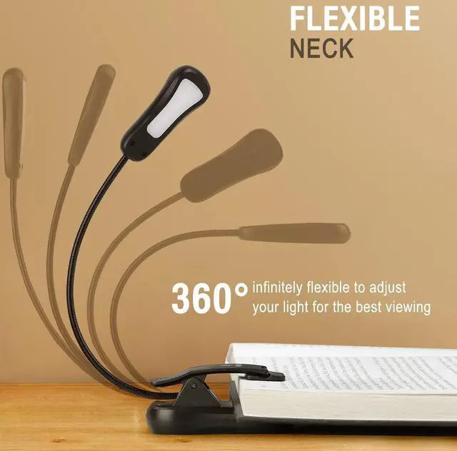 Alt view image 6 of 7 - 3000K Warm LED Rechargeable Book Light