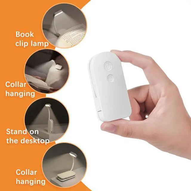 Alt view image 3 of 7 - Book Light, Rechargeable on Reading Light, Eye Caring 3 Color