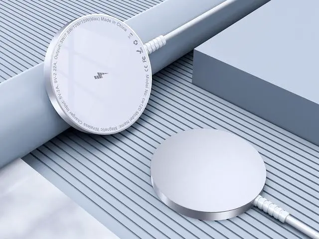 Alt view image 6 of 7 - for MagSafe Charger: Magnetic Wireless Charging Pad for iPhone 17 16 15 14 13 12 Series & AirPods 4-2 Pro, Strong Magnet, Aluminum Alloy, USB-C/A Ports, Ultra-Thin & Portable, Ideal for Desk & Bedside