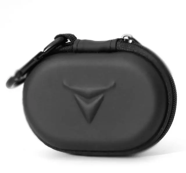 Main image of Zipper Headphones Carrying Case, Perfect for Earphones and Earplugs (Black) (Pack of 1)