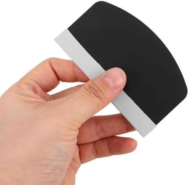 Alt view image 5 of 7 - Mobile Phone Film Scraper Card, Bubble Remover Curved Squeegee Tool with Cloth for Smooth Screen Protector Application