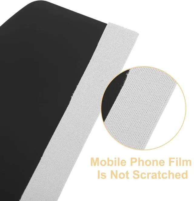 Alt view image 6 of 7 - Mobile Phone Film Scraper Card, Bubble Remover Curved Squeegee Tool with Cloth for Smooth Screen Protector Application