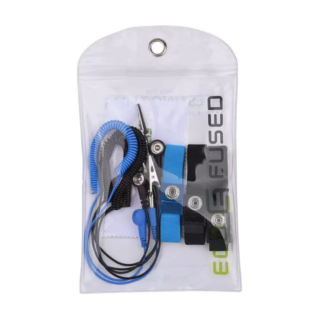 Alt view image 7 of 7 - Anti Static Wrist Straps - 3 Pack - Reusable Anti-Static Wrist Straps Equipped with Grounding Wire and Alligator Clip - Enables You to Ground Yourself(2x Black + 1x Blue)