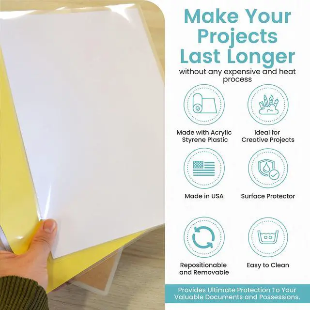 Alt view image 3 of 7 - Brand Clear Adhesive Protective Liner, Protect Books and Documents, Easy to Apply Book Cover, 13.5'' x 5'